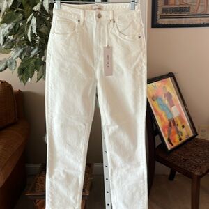 Driftwood Stella Off White Jeans. NWT